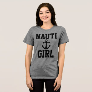 En Tri-matière T-Shirt NAUTI GIRL Nautical