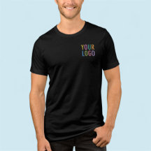 T-shirt noir Premium Homme - Logo de l'entreprise