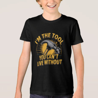 En Tri-matière T-shirt Outil marteau de citation amusant pour enf