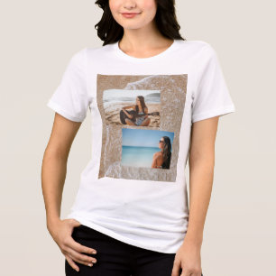 En Tri-matière T-shirt personnalisé avec collage de photos Vaca
