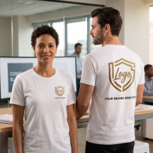 T-shirt personnalisé avec logo d'entreprise à l'av