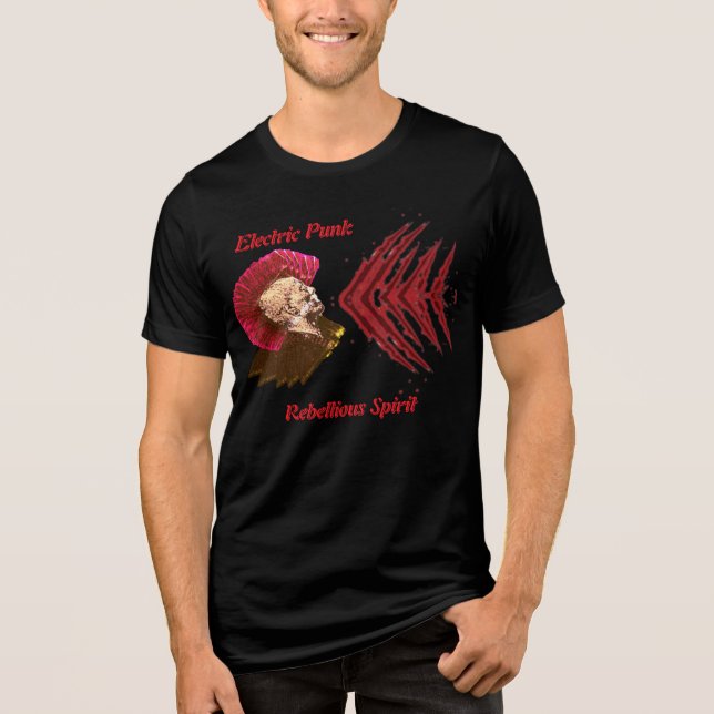 En Tri-matière T-Shirt Poing électrique (Recto)