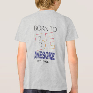 En Tri-matière T-shirt pour enfants avec photo personnalisée