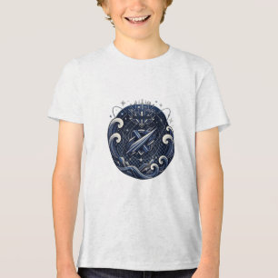 En Tri-matière T-shirt pour enfants Geometric Racing Style de v