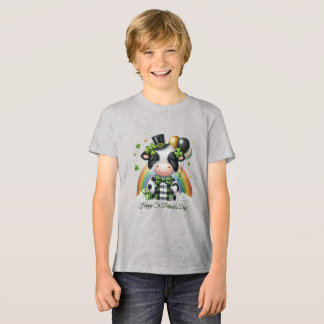 En Tri-matière T-shirt pour enfants Happy St. Patrick avec impres