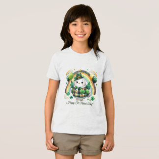 En Tri-matière T-shirt pour enfants Happy St. Patrick avec impres