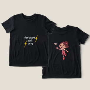 En Tri-matière T-shirt pour enfants 'Peu importe, jouons' – T-Shi