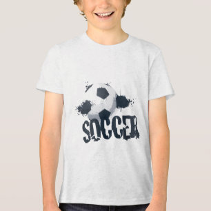 En Tri-matière T-Shirt pour enfants Soccer Graffiti