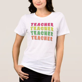 En Tri-matière T-shirt pour enseignant