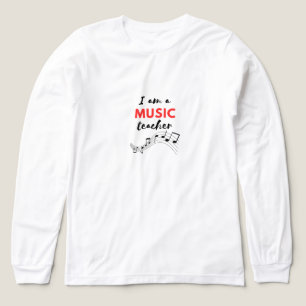 En Tri-matière T-Shirt pour femme enseignant(e) de musique blanc