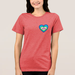 En Tri-matière T-shirt pour femmes à COEUR PAISIBLE