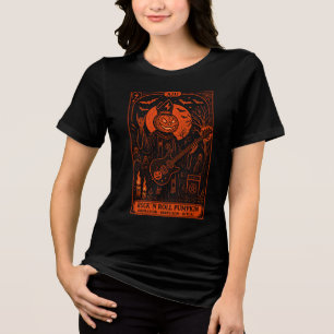 En Tri-matière T-Shirt pour femmes avec carte de tarot Rock 'N Ro
