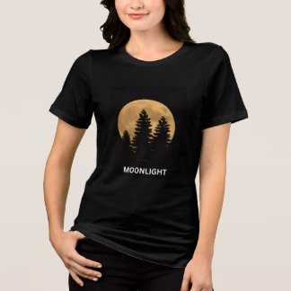 En Tri-matière T-shirt pour femmes élégantes ajustement décontrac
