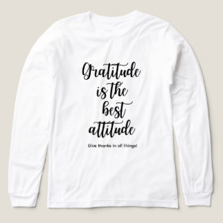 En Tri-matière T-shirt pour femmes « La gratitude est la meilleur
