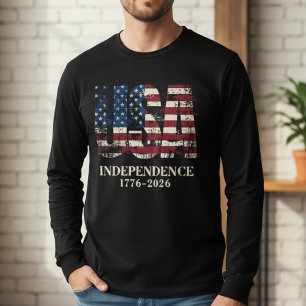 En Tri-matière T-shirt pour l'indépendance des USA 250 ans 1776