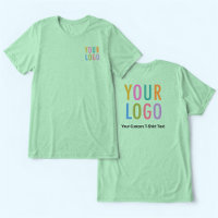 T-Shirt Premium Vert Personnalisé Logo de l'entrep