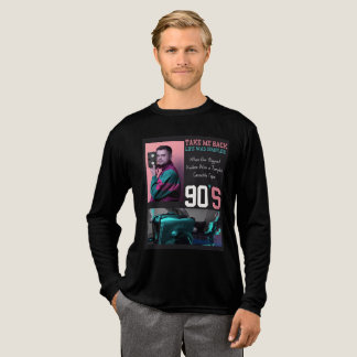 En Tri-matière T-shirt « Ramenez-moi aux années 90 » – Nostalgie