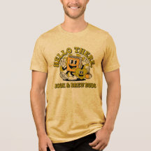 T-Shirt Rétro 'Bonjour' Livre & Bourgeons de Brass