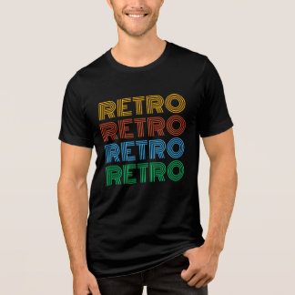 En Tri-matière T-shirt RETRO coloré