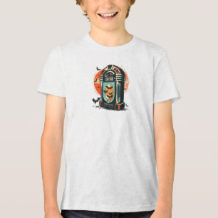 En Tri-matière T-shirt rétro Halloween Jukebox