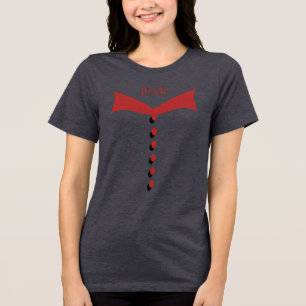 En Tri-matière T-shirt rouge mariage de la mariée