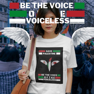 En Tri-matière T-shirt Save Palestine With Palestine Map | Gaza