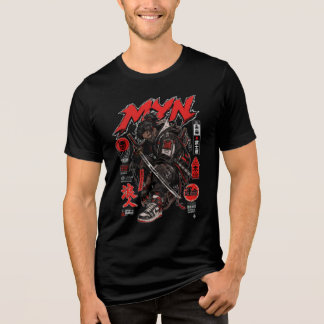 En Tri-matière T-Shirt Streetwear de Samouraï Japonais