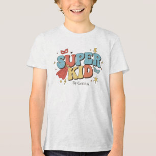 En Tri-matière T-Shirt Super Enfant, Super-héros Rétro Délirant p