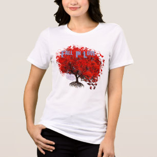 En Tri-matière T-shirt Tourbillons Pièces de Puzzle Racines Tombe