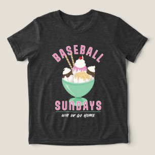 En Tri-matière T-shirt Travel Baseball les dimanches crème glacée