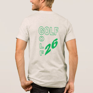 En Tri-matière T-shirt Tri-blend avoine dos homme GOLF 26