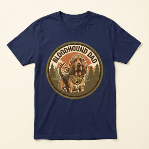 En Tri-matière T-shirt tri-mélange Papa Bloodhound Cadeau pour