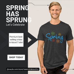 En Tri-matière T-shirt tri-mélange unisexe Célébrez le printemps