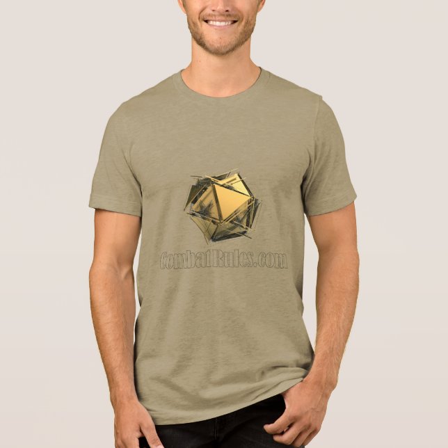 En Tri-matière T-shirt tricblend explosion D20 bella toile (Recto)