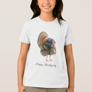 En Tri-matière T-shirt Turquie Thanksgiving Tri-Blend Shir