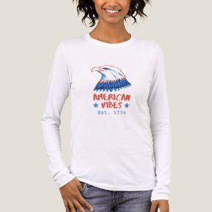 En Tri-matière T-Shirt Unisexe Blanc America Vibes