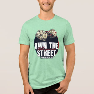 En Tri-matière T-shirt urbain unisexe Bold Street Vibe Dice Gambl