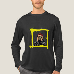 En Tri-matière T-Shirt Visage Graffiti - Art Urbain Audacieux pou