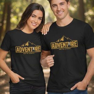 En Tri-matière T-Shirt Voyage Randonnée Cherchez L'Inconnu Aventu