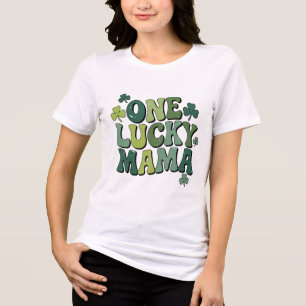 En Tri-matière Un T-shirt Lucky Mama Retro St. Patrick's Day