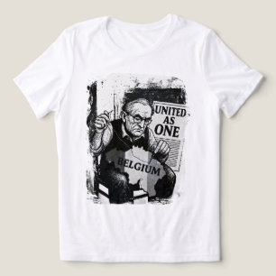 En Tri-matière United As One - Belgique Black & White Art T-Shirt