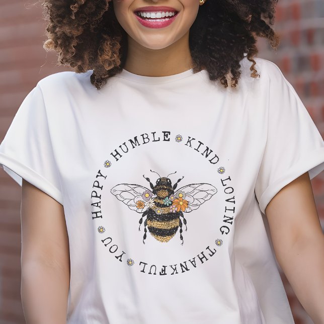 En Tri-matière Vibe Positive, T-shirt femme d'abeilles (Créateur téléchargé)