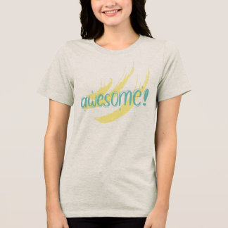 En Tri-matière vibes positives, t-shirt amusant, casu pour femmes