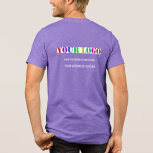 En Tri-matière Votre Logo Entreprise Texte personnalisé T-Shirt p