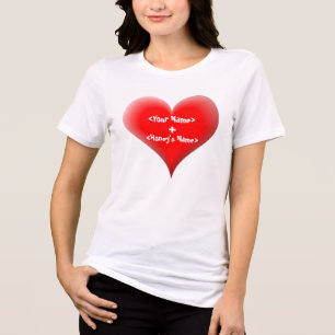En Tri-matière Votre nom+Nom du miel T-shirt personnalisé