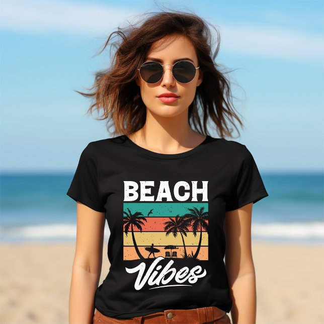 En Tri-matière Voyagez dans le style des vagues : T-shirt Plage (Créateur téléchargé)