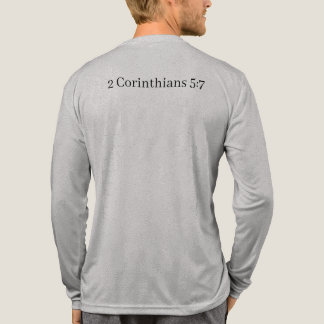 En Tri-matière Walk by Faith – Christian T-Shirt for Believers
