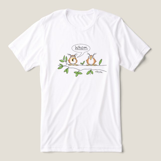 En Tri-matière WHOM OWL T-shirt par Sandra Boynton (Design Recto)