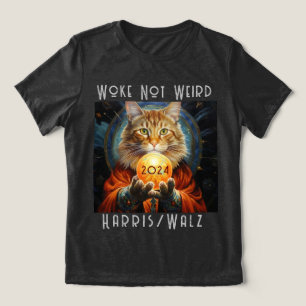 En Tri-matière Woke Not Weird Harris/Walz T-Shirt 2024