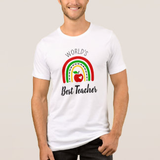 En Tri-matière World's Best Teacher T-Shirt